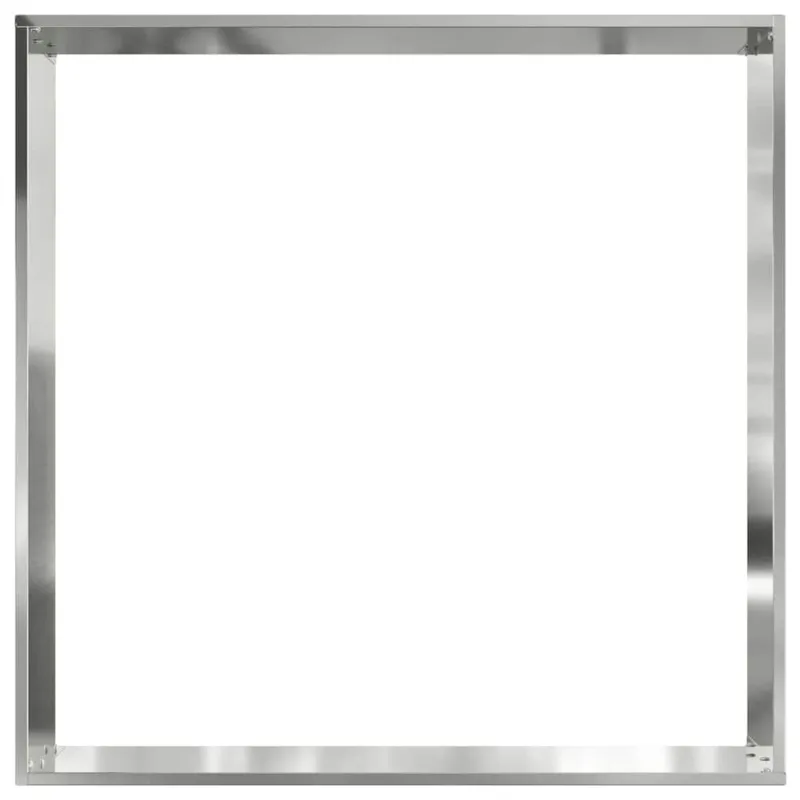 Vejo kraštas 6 pcs Sidabro 60 x 60 x 13 cm Cinkuota plienas