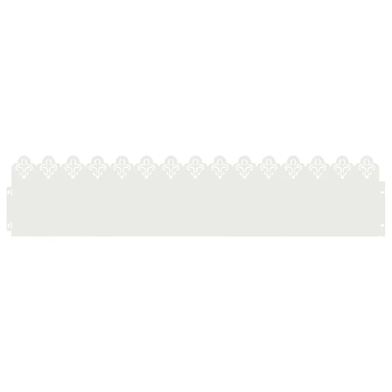 Vejos borteliai 10 pcs Balta 103 x 0,05 x 22 cm Plienas