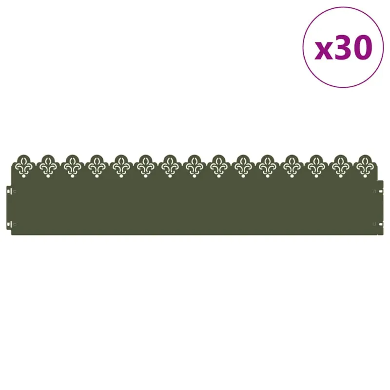 Vejos borteliai 30 pcs Alyvuogių žalia 103 x 0,05 x 22 cm