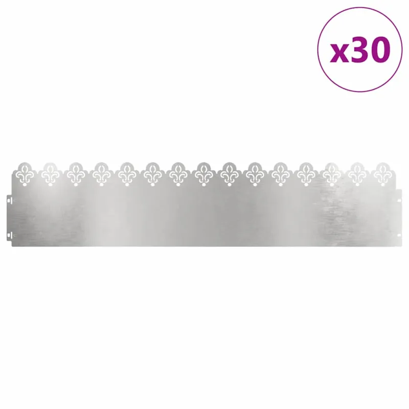 Vejos borteliai 30 pcs Sidabro 103 x 0,05 x 22 cm