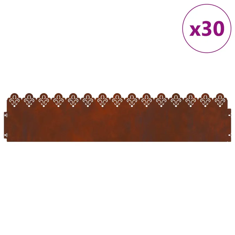Vejos borteliai 30 pcs Rūdijanti 103 x 0,05 x 22 cm