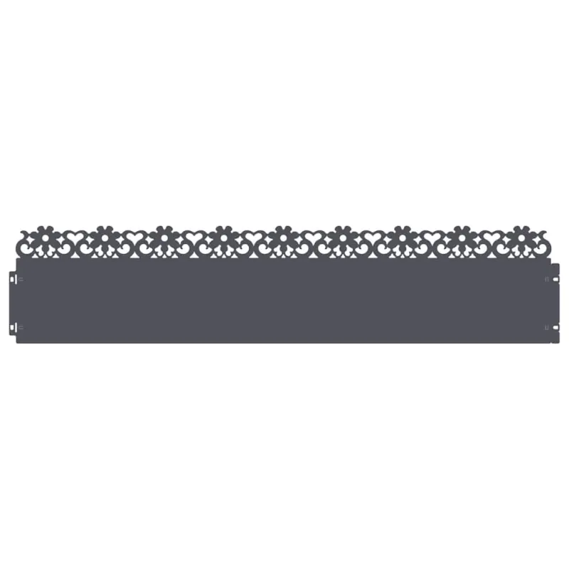 Vejos borteliai 10 pcs Antracitas 103 x 0,05 x 22 cm Plienas