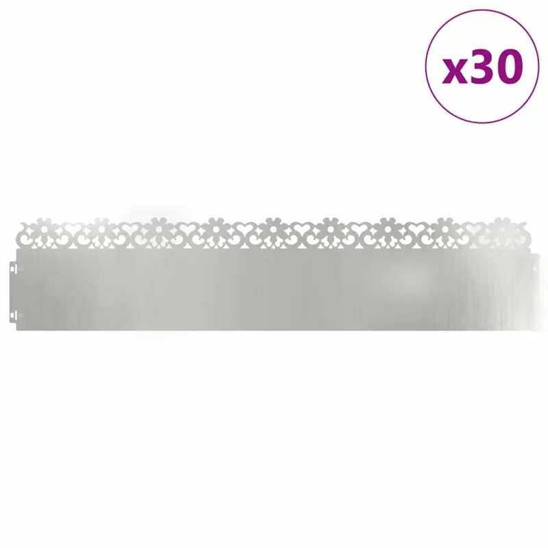 Vejos borteliai 30 pcs Sidabro 103 x 0,05 x 22 cm