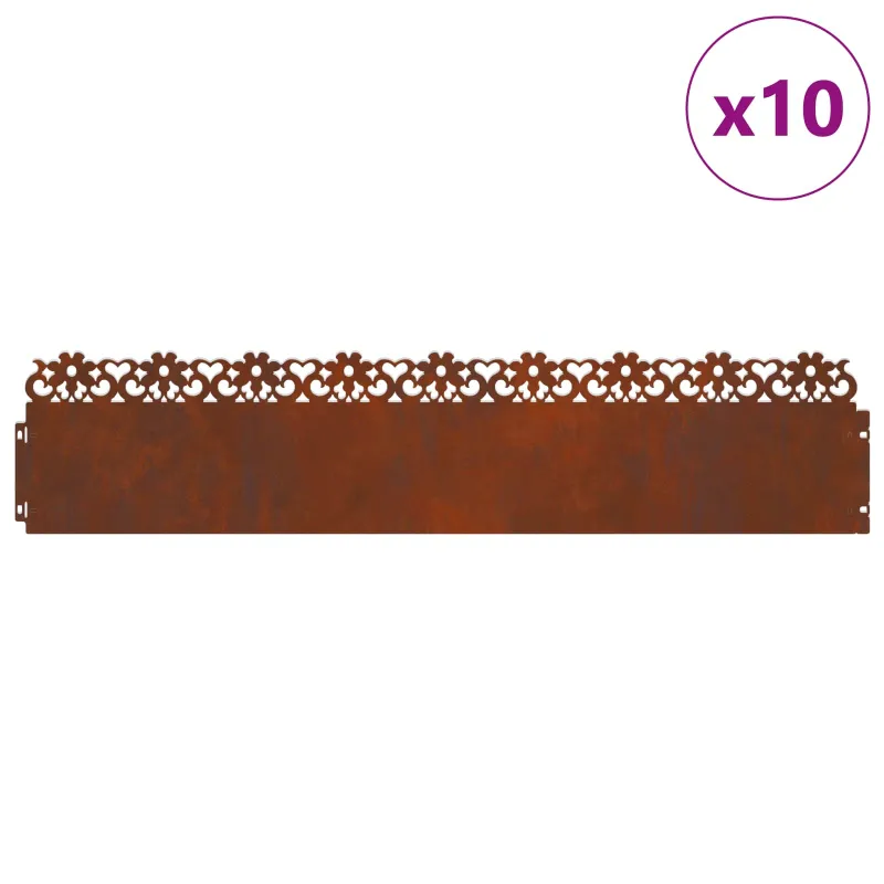 Vejos borteliai 10 pcs Rūdijanti 103 x 0,05 x 22 cm