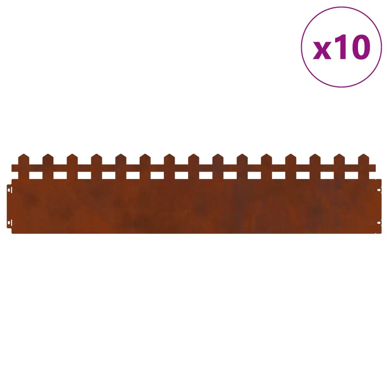 Vejos borteliai 10 pcs Rūdijanti 103 x 0,05 x 22 cm