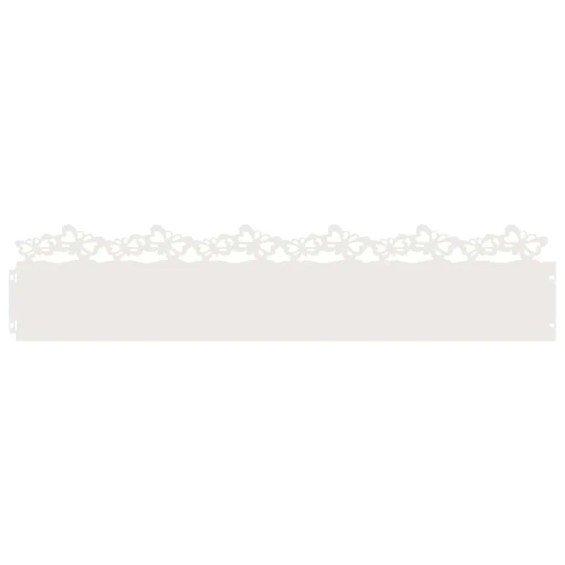 Vejos borteliai 10 pcs Balta 103 x 0,05 x 22 cm Plienas