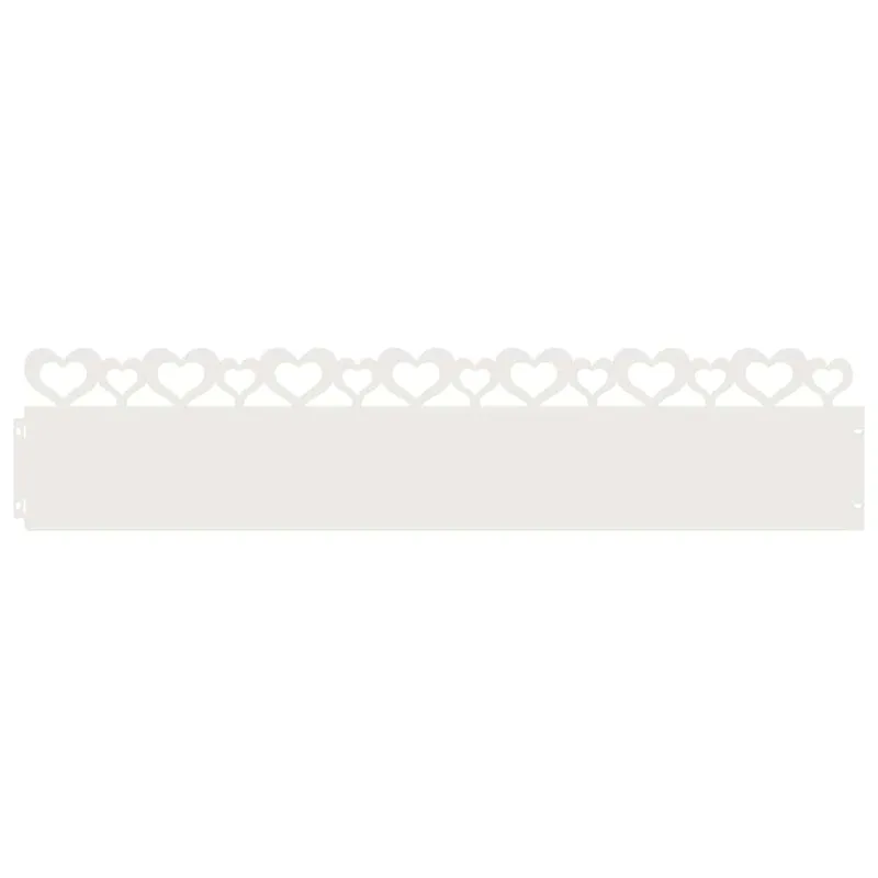 Vejos borteliai 10 pcs Balta 103 x 0,05 x 22 cm Plienas