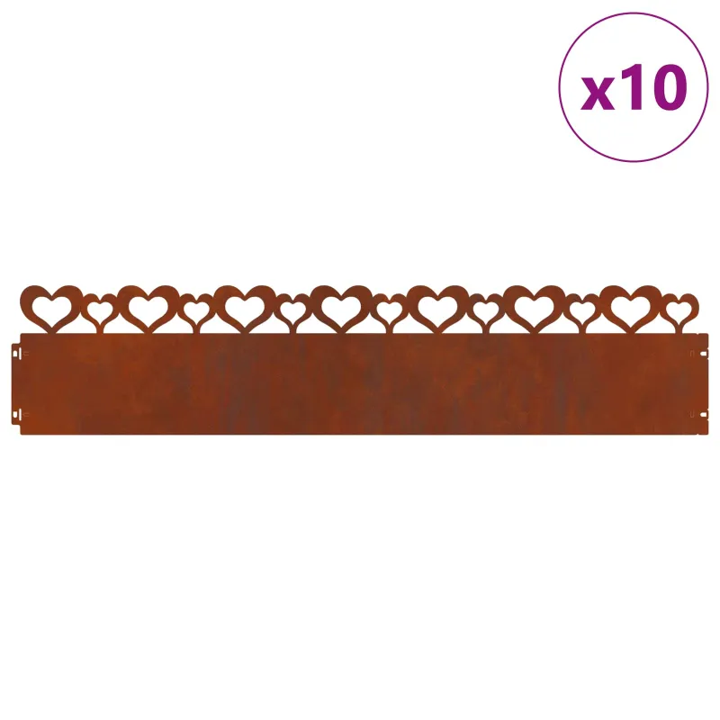 Vejos borteliai 10 pcs Rūdijanti 103 x 0,05 x 22 cm