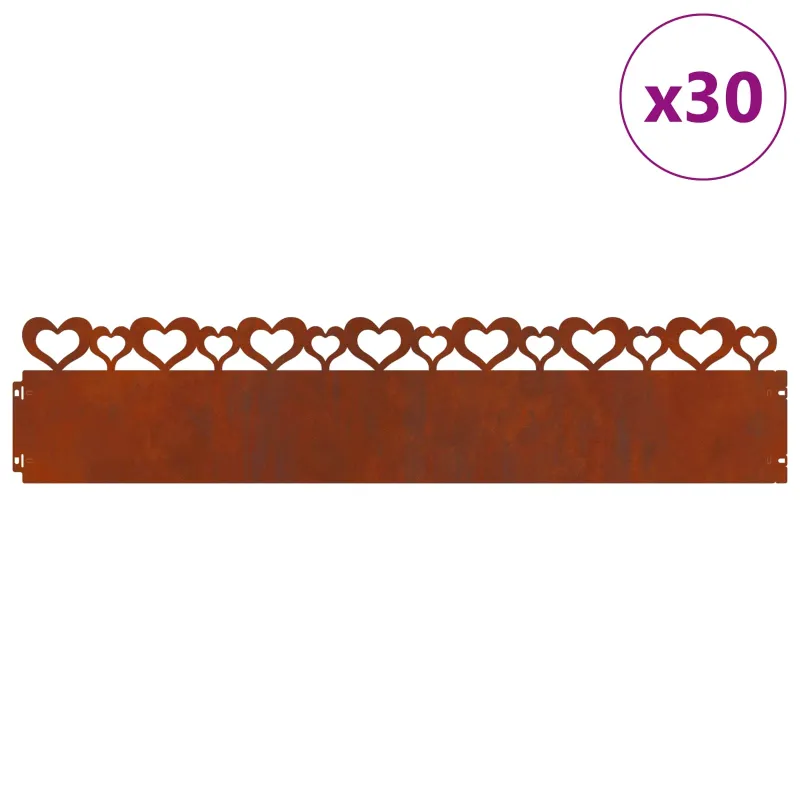 Vejos borteliai 30 pcs Rūdijanti 103 x 0,05 x 22 cm