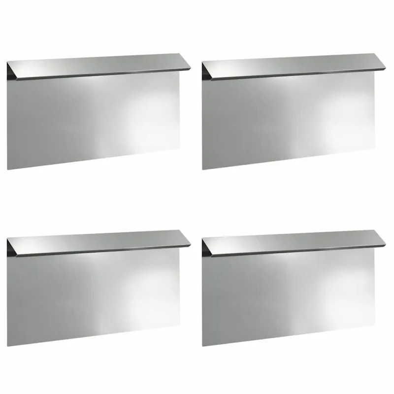 Sraigių tvora 4 pcs Sidabro 50 x 3,5 x 25 cm Cinkuota plienas