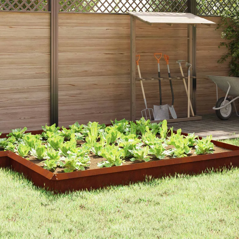 Sraigių tvora 16 pcs Rūdijanti 100 x 3,5 x 25 cm