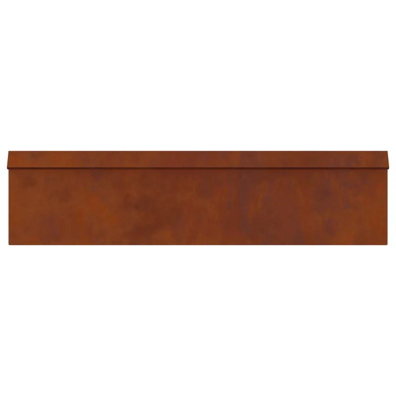 Sraigių tvora 16 pcs Rūdijanti 100 x 3,5 x 25 cm
