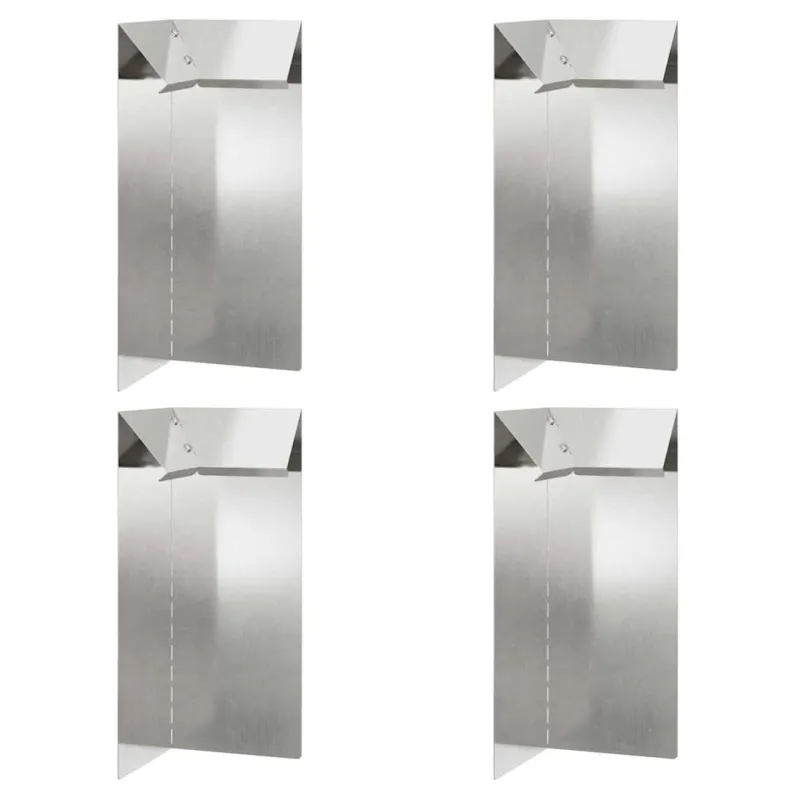 Sraigių tvora 4 pcs Sidabro 10 x 10 x 25 cm