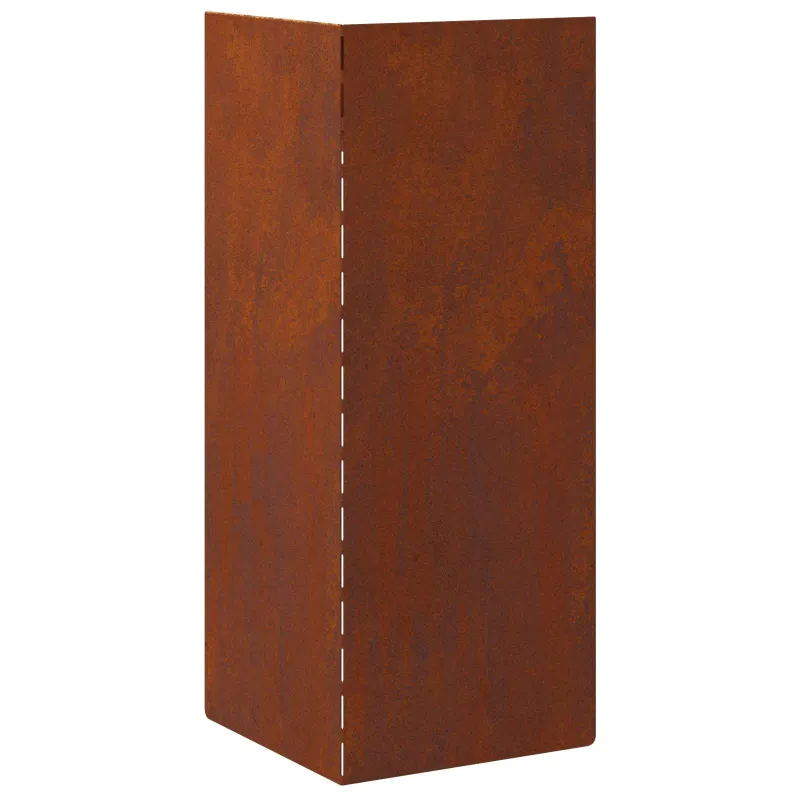Sraigių tvora 4 pcs Rūdijanti 10 x 10 x 25 cm