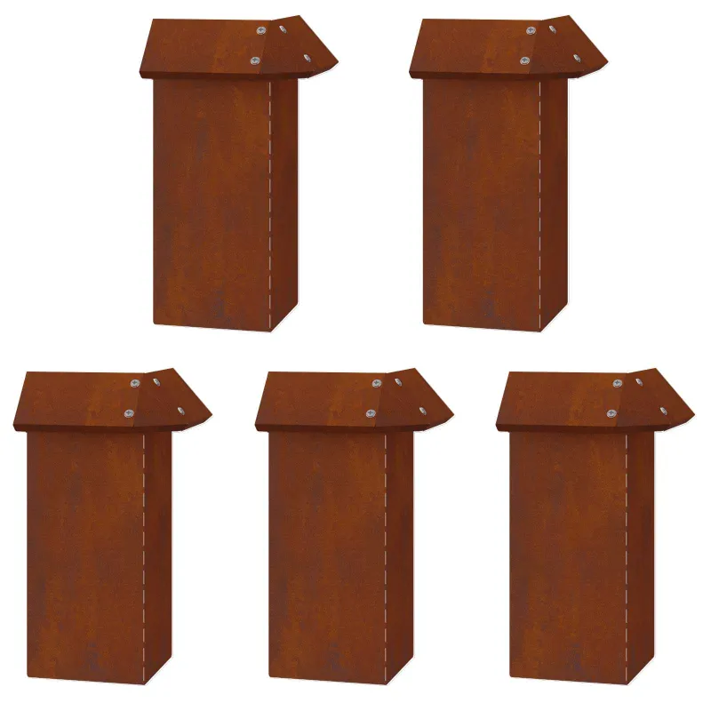 Sraigių tvoros 16 pcs Rūdijanti