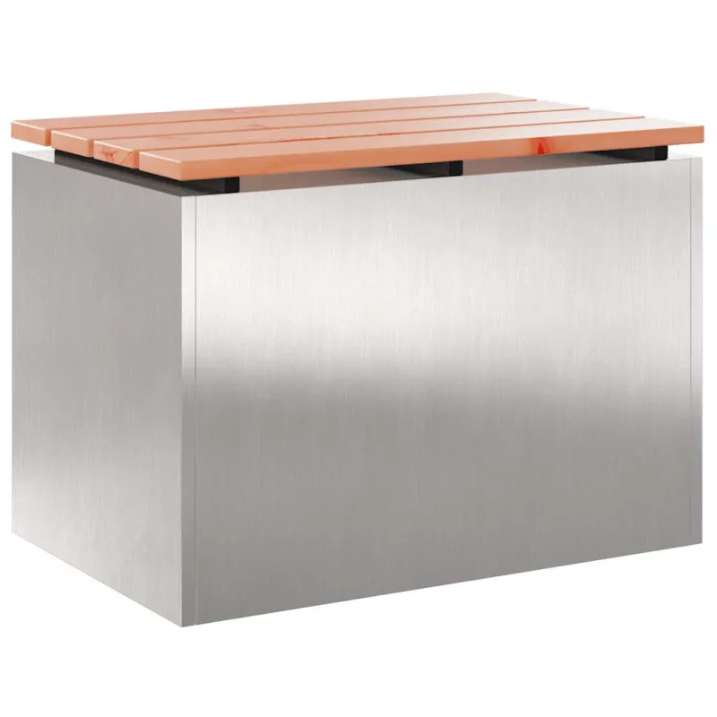 Sodo suolas Sidabro 60 x 40 x 43 cm Nerūdijantis plienas