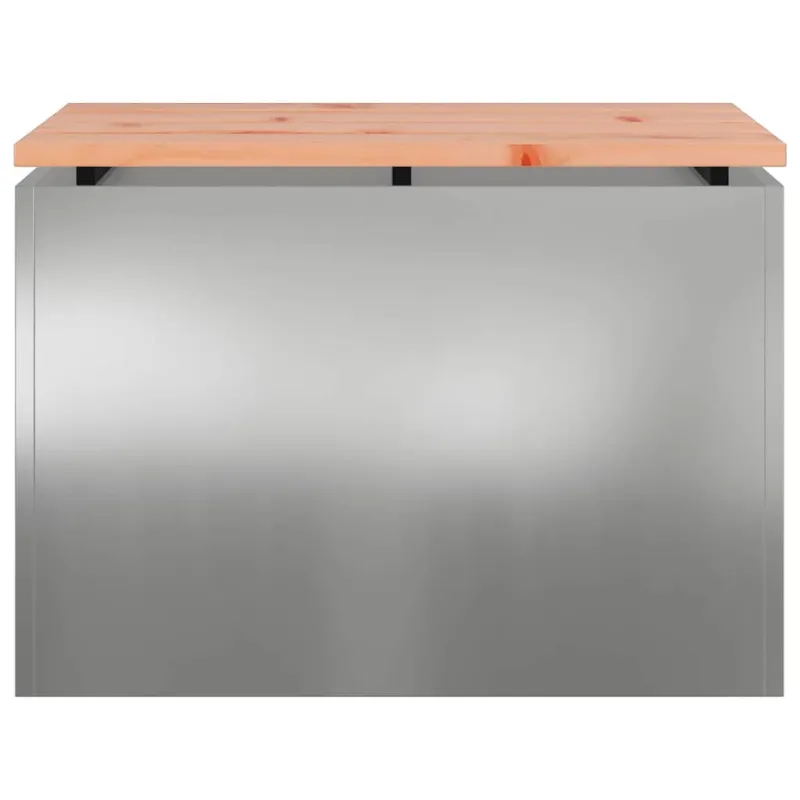 Sodo suolas Sidabro 60 x 40 x 43 cm Galvanizuotas plienas