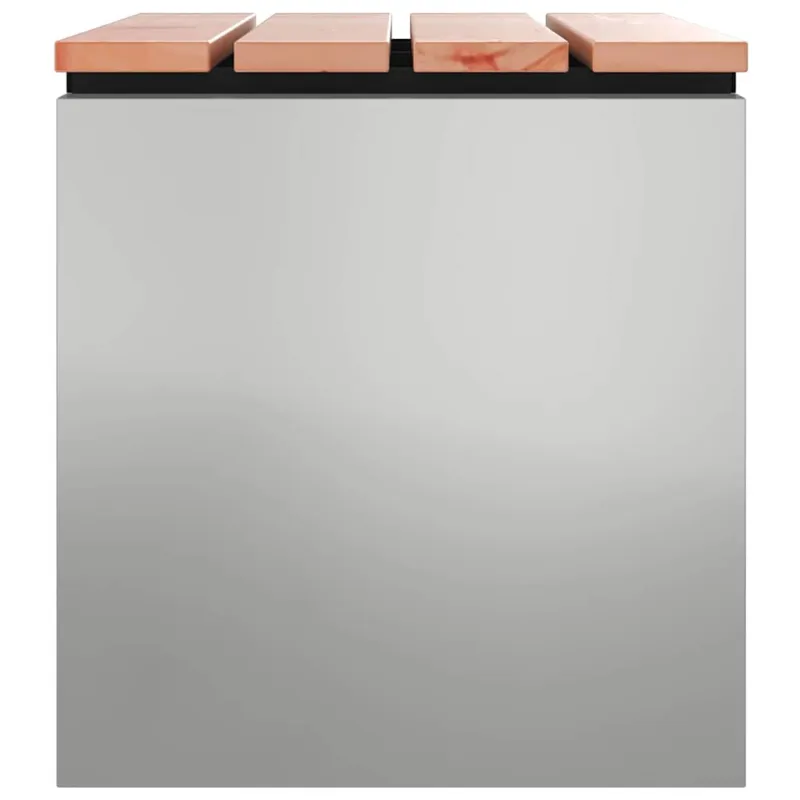 Sodo suolas Sidabro 60 x 40 x 43 cm Galvanizuotas plienas