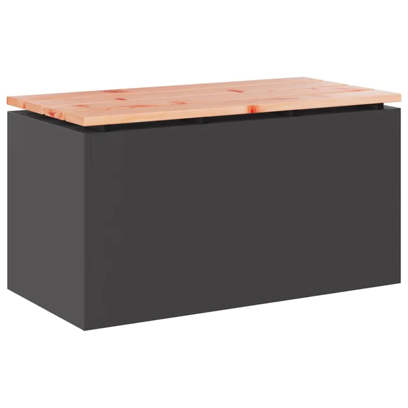 Sodo suolas Juoda 80 x 40 x 43 cm Plienas