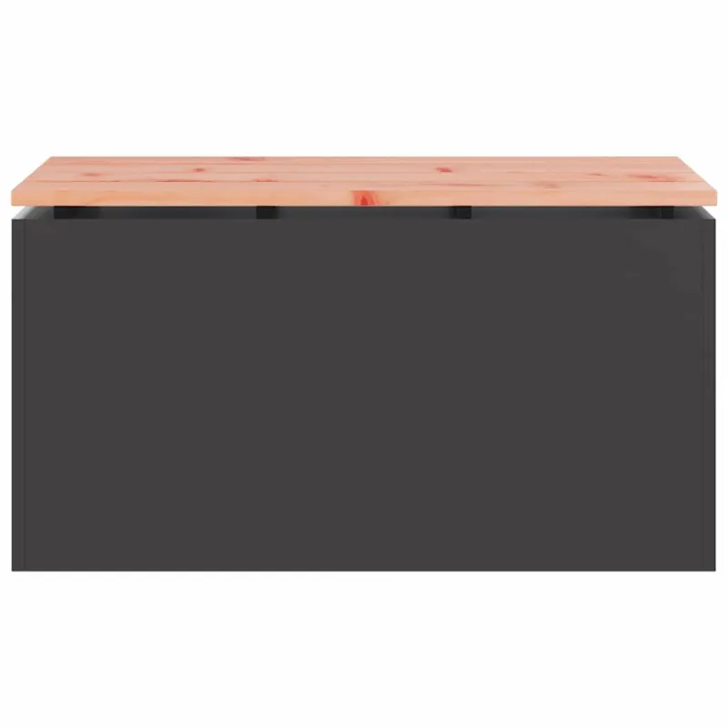 Sodo suolas Juoda 80 x 40 x 43 cm Plienas