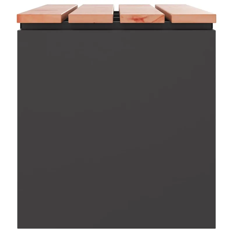 Sodo suolas Juoda 80 x 40 x 43 cm Plienas