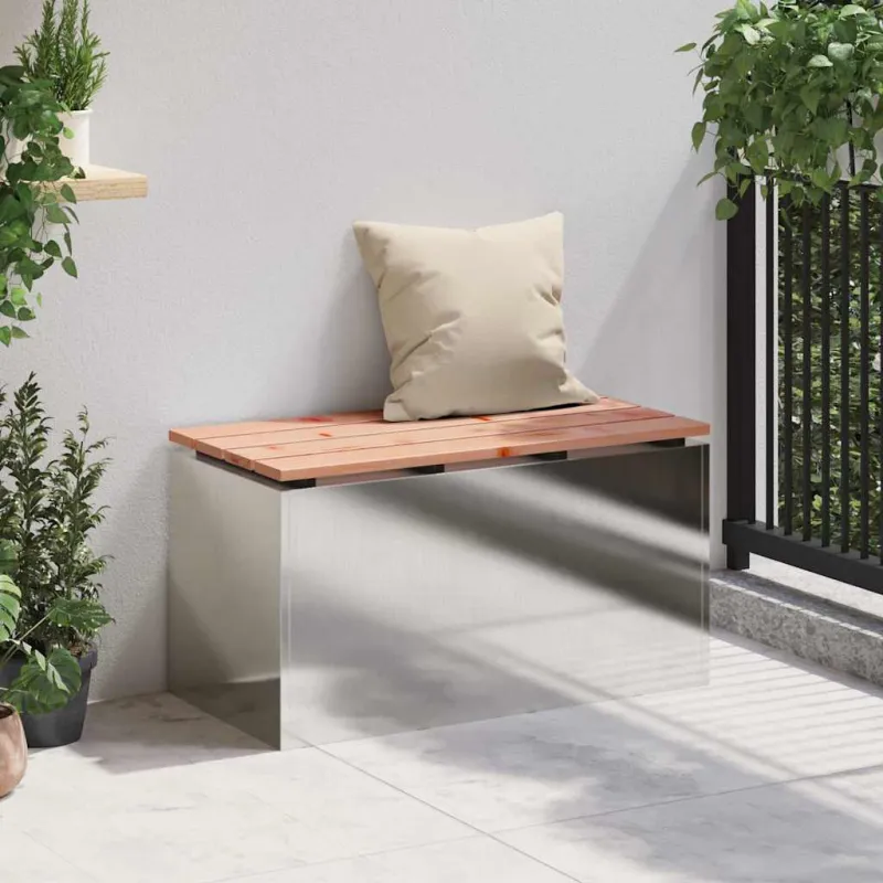 Sodo suolas Sidabro 80 x 40 x 43 cm Nerūdijantis plienas