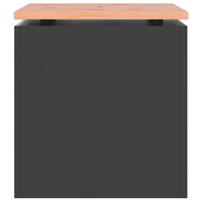 Sodo suolas Juoda 40 x 40 x 43 cm Plienas