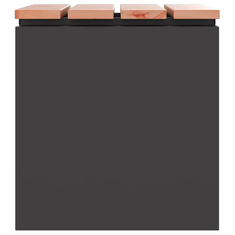 Sodo suolas Juoda 40 x 40 x 43 cm Plienas