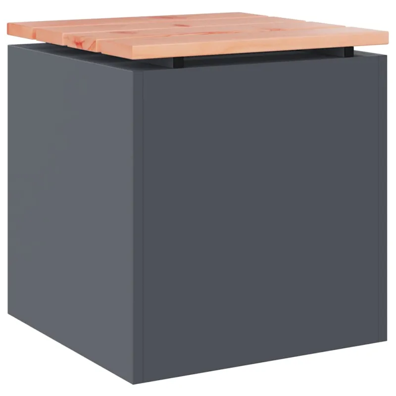 Sodo suolas Antracitas 40 x 40 x 43 cm Plienas