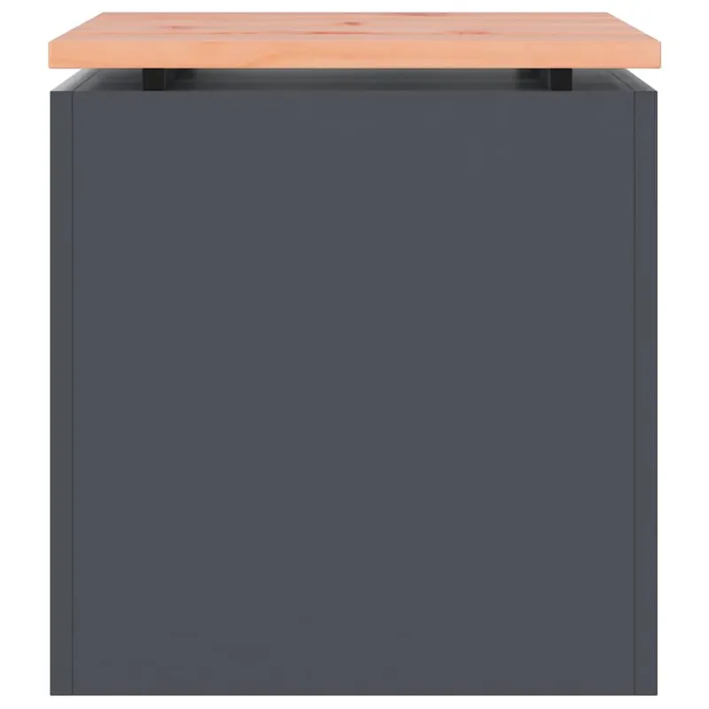 Sodo suolas Antracitas 40 x 40 x 43 cm Plienas