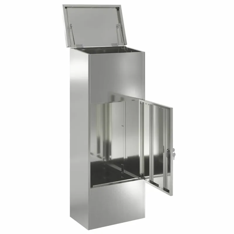 Siuntų dėžutė Juoda 44,5 x 29 x 110,5 cm Cinkuota plienas