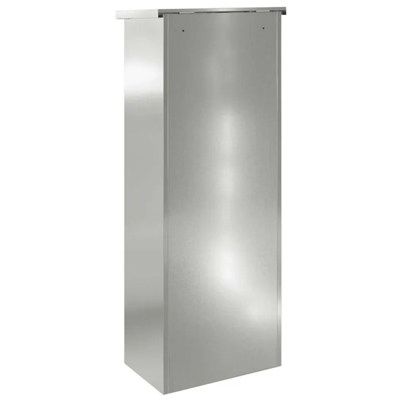 Siuntų dėžutė Juoda 44,5 x 29 x 110,5 cm Cinkuota plienas