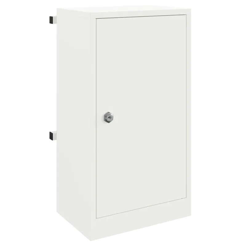 mailbox su saugykla su durimis Balta 30 x 20 x 55 cm Plienas