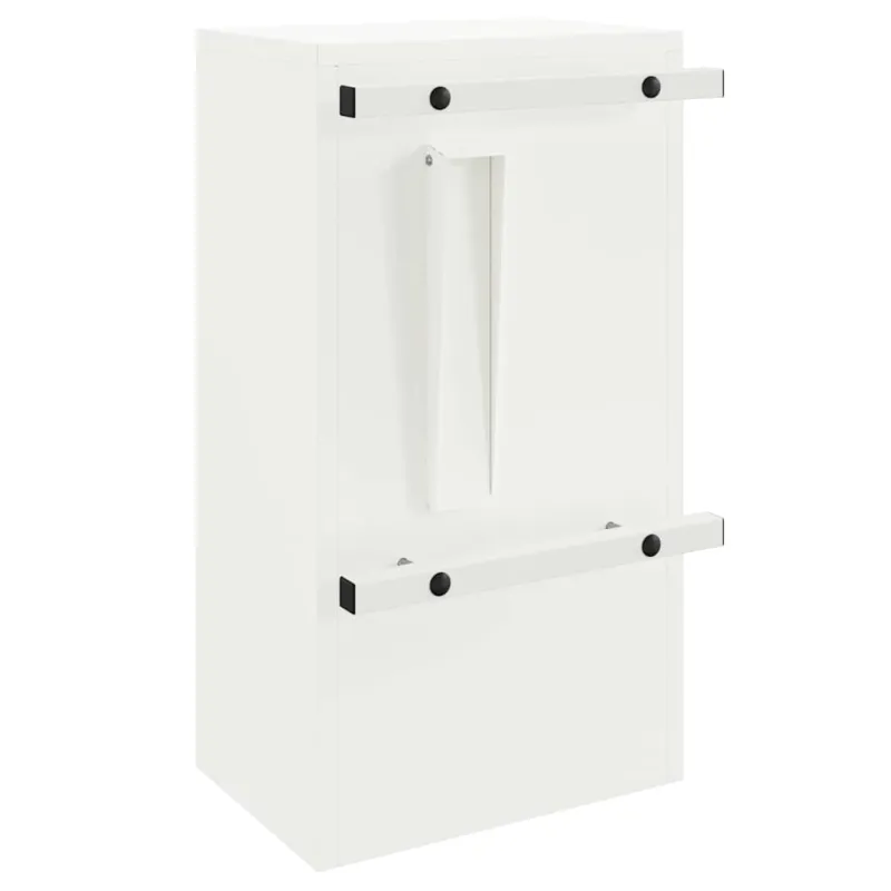 mailbox su saugykla su durimis Balta 30 x 20 x 55 cm Plienas