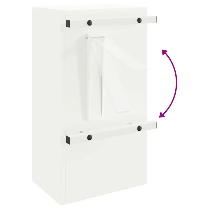 mailbox su saugykla su durimis Balta 30 x 20 x 55 cm Plienas