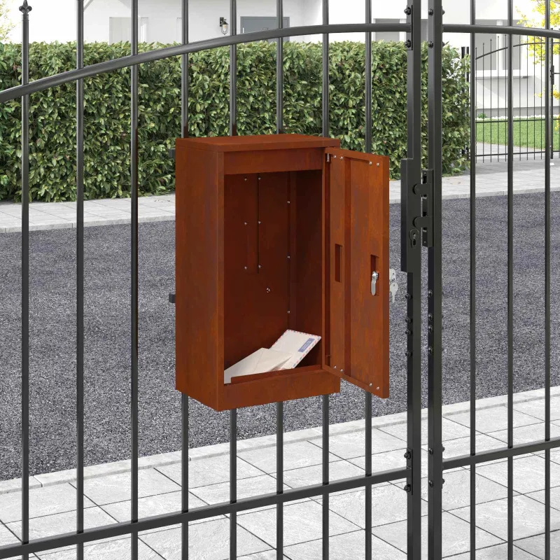 mailbox su saugykla su durimis Rūdijanti 30 x 20 x 55 cm