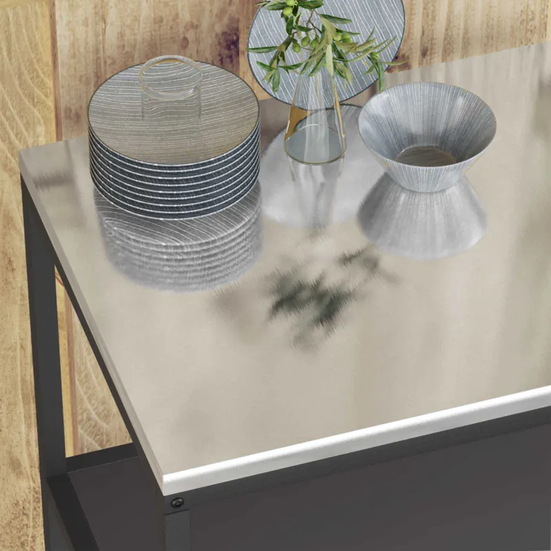 Virtuvės saugojimas HATTEM Juoda 90 x 50 x 92 cm Plienas