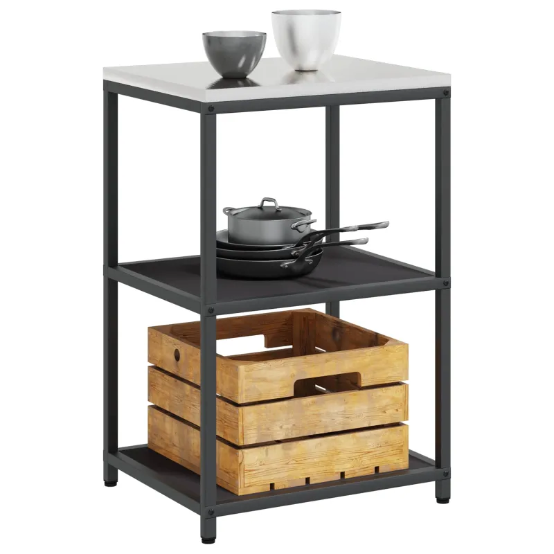 Virtuvės saugojimas HATTEM Juoda 60 x 50 x 92 cm Plienas