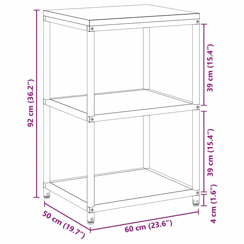 Virtuvės saugojimas HATTEM Balta 60 x 50 x 92 cm Plienas