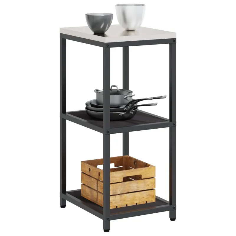 Virtuvės saugojimas HATTEM Juoda 40 x 50 x 92 cm Plienas