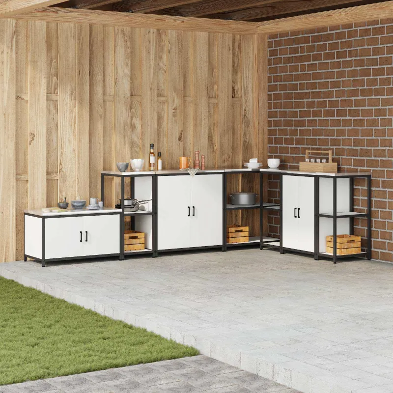 Virtuvės saugojimas HATTEM Balta 40 x 50 x 92 cm Plienas