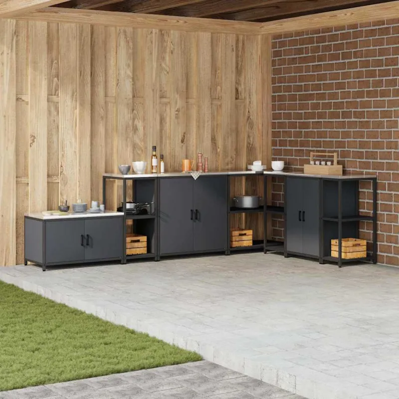 Virtuvės saugojimas HATTEM Antracito 40 x 50 x 92 cm Plienas