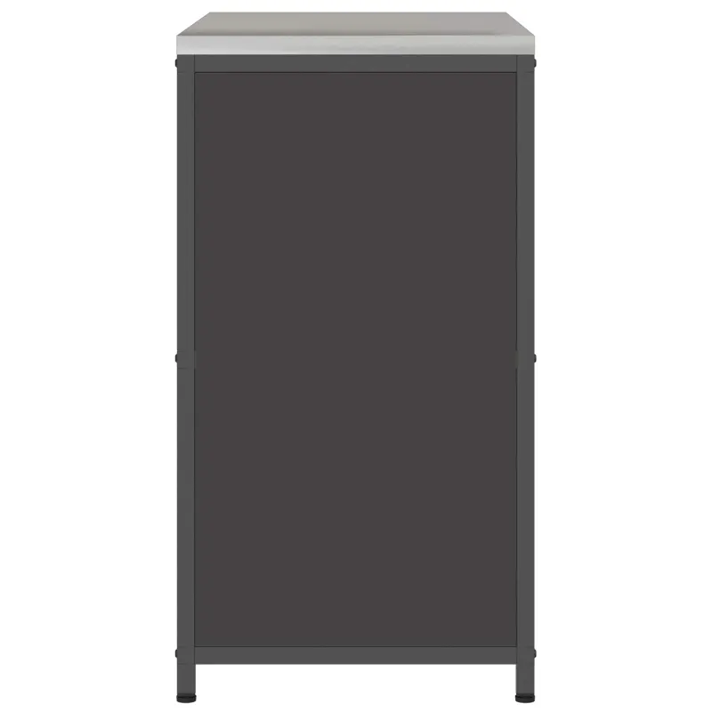 Virtuvės saugojimas HATTEM Juoda 90 x 50 x 92 cm Plienas
