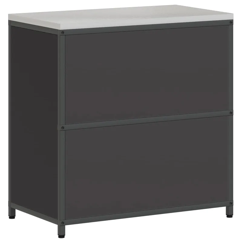 Virtuvės saugojimas HATTEM Juoda 90 x 50 x 92 cm Plienas