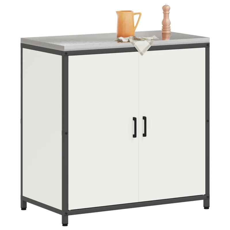 Virtuvės saugojimas HATTEM Balta 90 x 50 x 92 cm Plienas