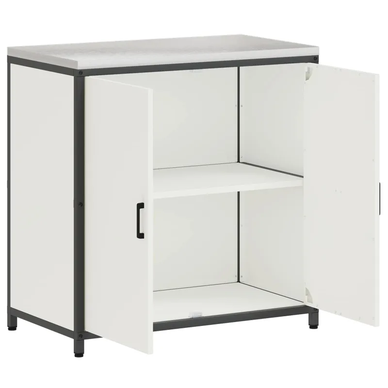 Virtuvės saugojimas HATTEM Balta 90 x 50 x 92 cm Plienas