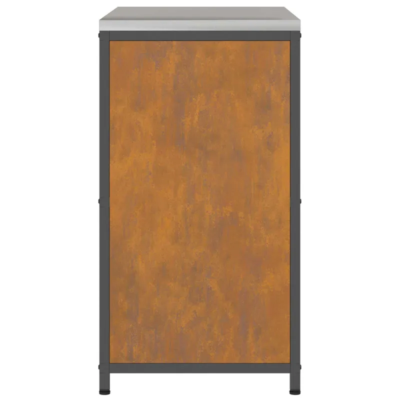 Virtuvės saugojimas HATTEM Rūdijanti 90 x 50 x 92 cm Plienas