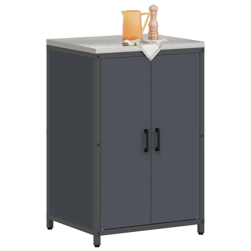 Virtuvės saugojimas HATTEM Antracito 60 x 50 x 92 cm Plienas