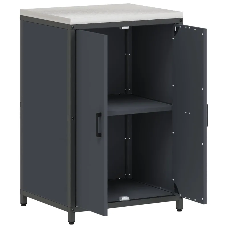 Virtuvės saugojimas HATTEM Antracito 60 x 50 x 92 cm Plienas