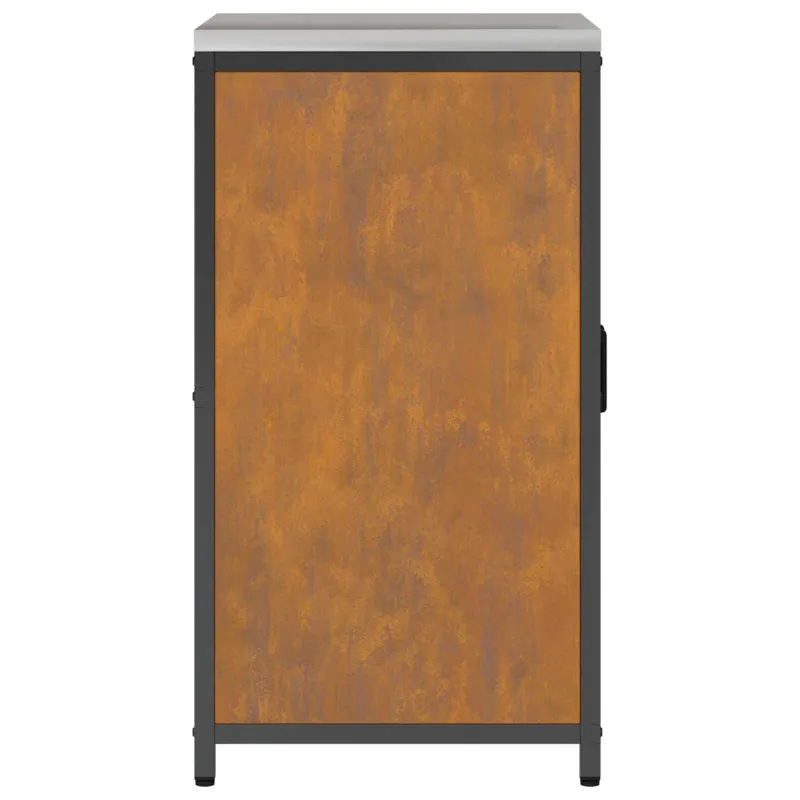 Virtuvės saugojimas HATTEM Rūdijanti 60 x 50 x 92 cm Plienas